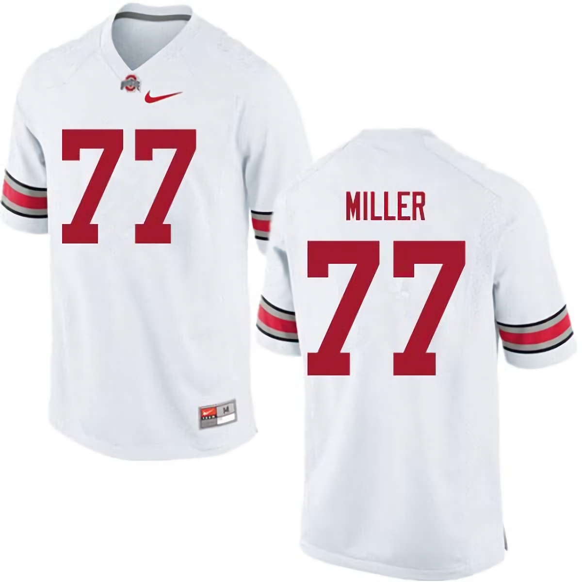 Harry Miller Ohio State Buckeyes Men's NCAA #77 Nike White College Stitched Football Jersey WOX8856EW
